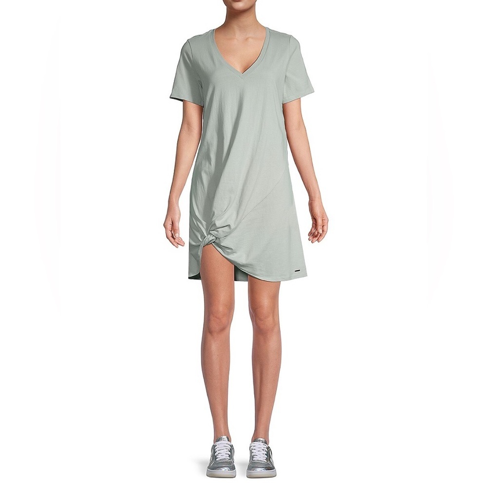 (B29) n:philanthropy Women's‎ Knot T-Shirt Dress, Sage, Size Medium, NWT